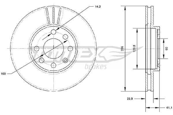 TOMEX BRAKES Тормозной диск TX 70-17